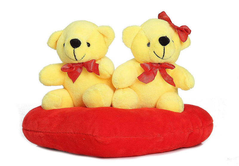 Valentine Couple Love Teddy On Heart