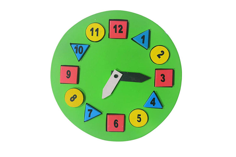 Wooden Colorful Clock for Learning time for Kids