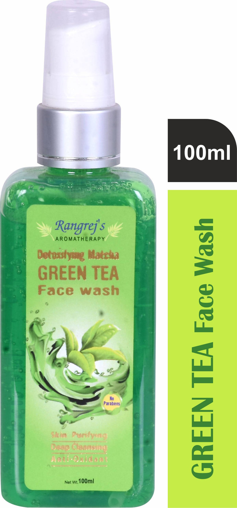 Rangrej's Aromatherapy Detoxifying matcha green tea face wash
