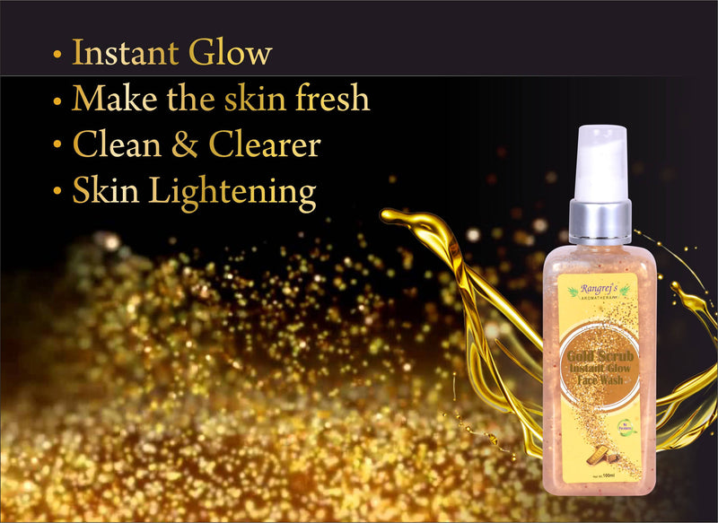 Rangrej's Aromatherapy Gold scrub instant glow facewash