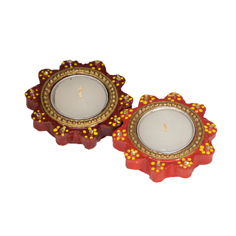 Terracotta Tealight Candle Holders Pack of 2