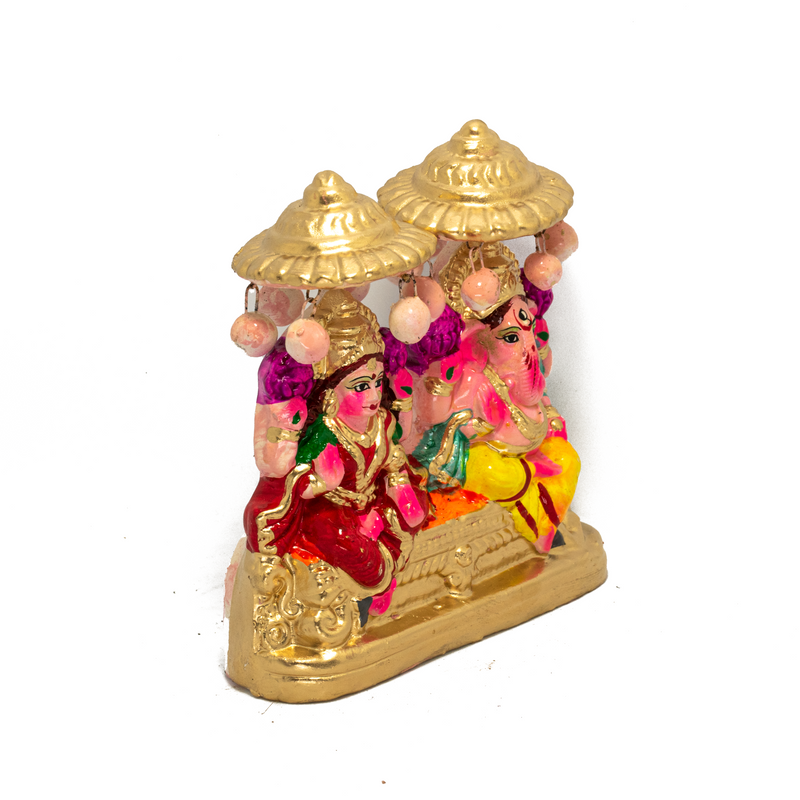 Lakshmi Ganesh Idol Handmade Sculpture