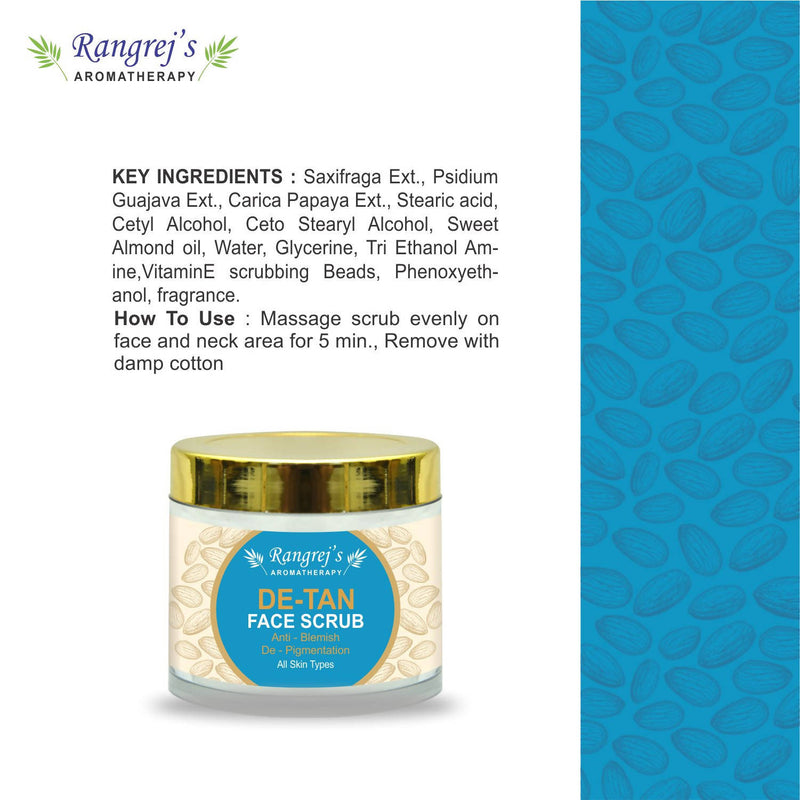 Rangrej's Aromatherapy De tan Face Scrub