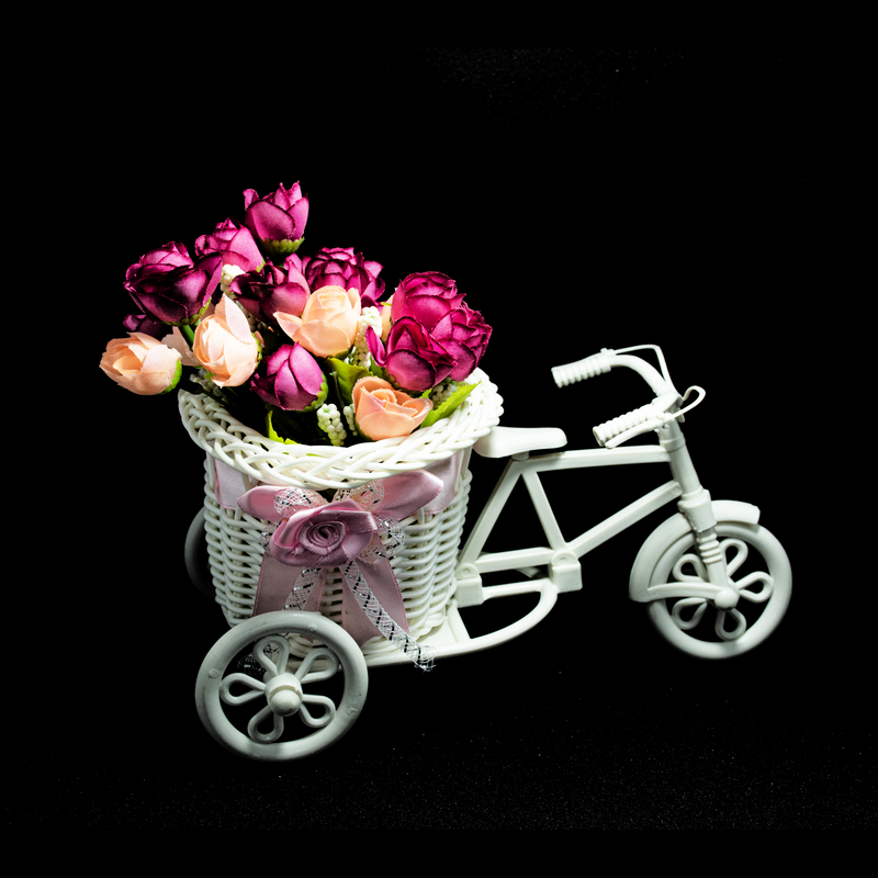 Artificial Peonies Flowers with Cycle shaped Vase