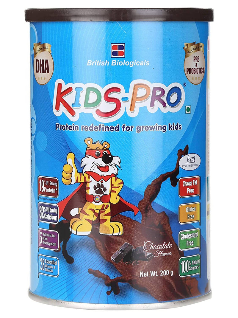 British Biologicals Kids Pro Chocolate Flavor 200gm