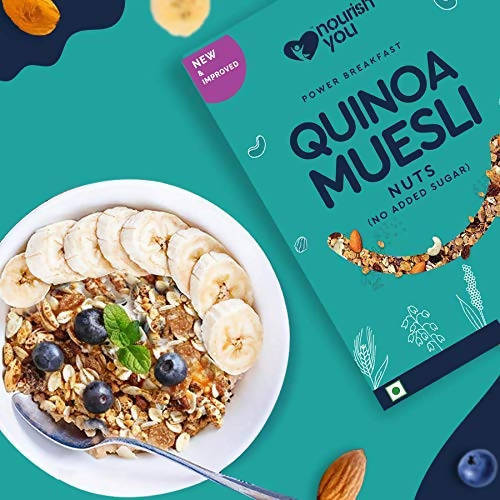 Nourish You Quinoa Muesli Nuts, 375g (sugarfree)