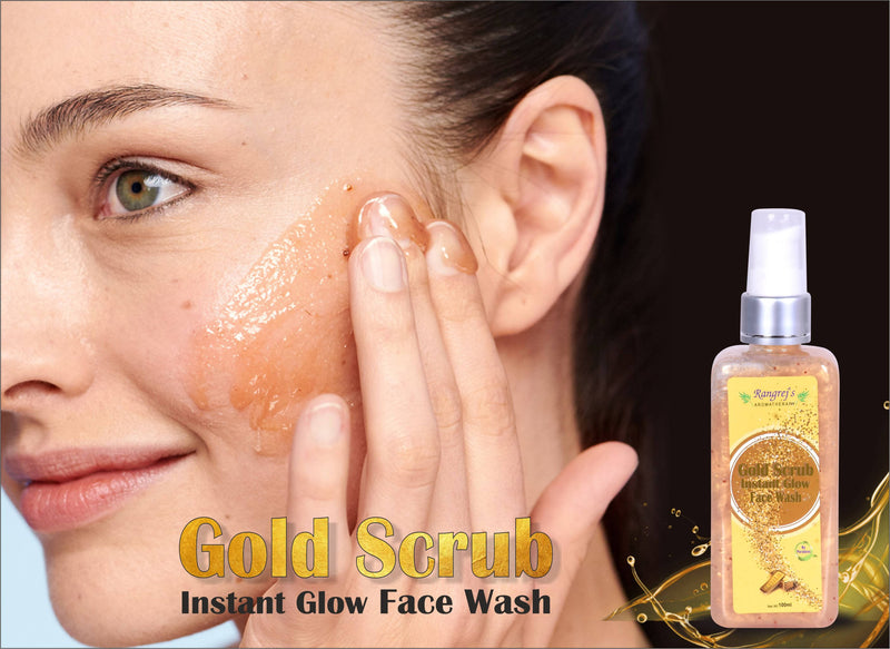Rangrej's Aromatherapy Gold scrub instant glow facewash