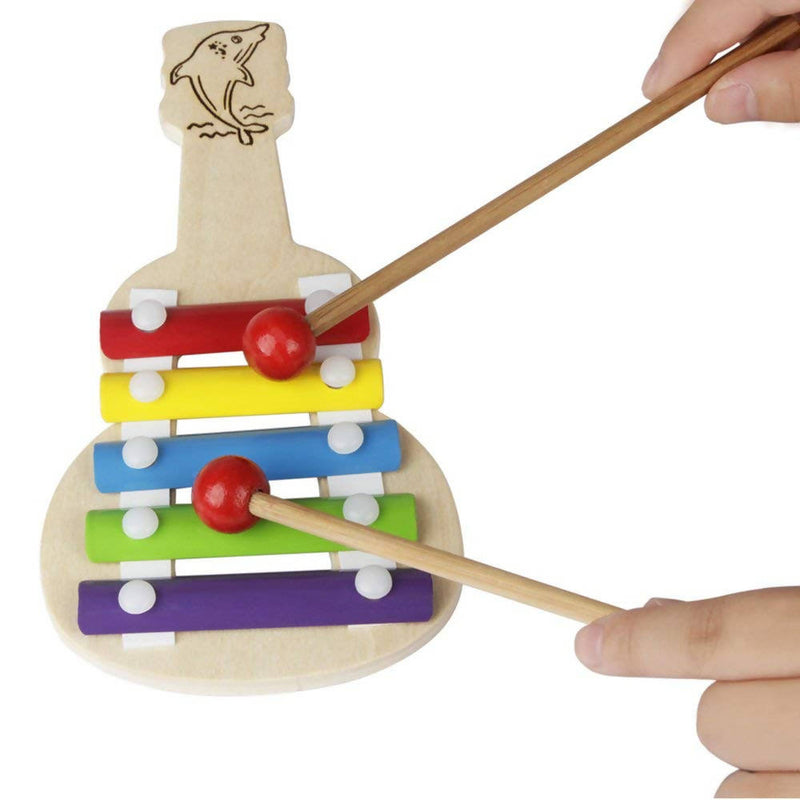 Wooden Guitar Xylophone for Kids