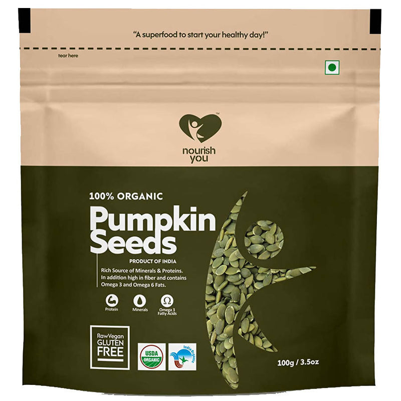 NourishYou Organic Pumpkin Seeds, 100gm