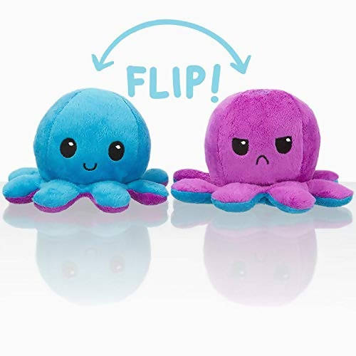 Blue and Purple Octopus Plush Toy