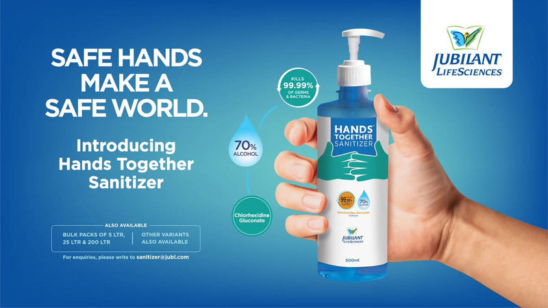 Jubilant Life Sciences Hands Together Sanitizer 500 ml