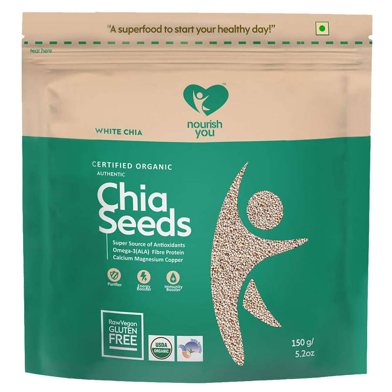 Nourish You Organic White Chia Seeds